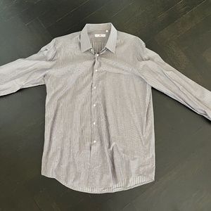 Men’s Luciano Barbera Linen Lined Dress Shirt
